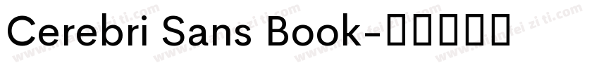 Cerebri Sans Book字体转换